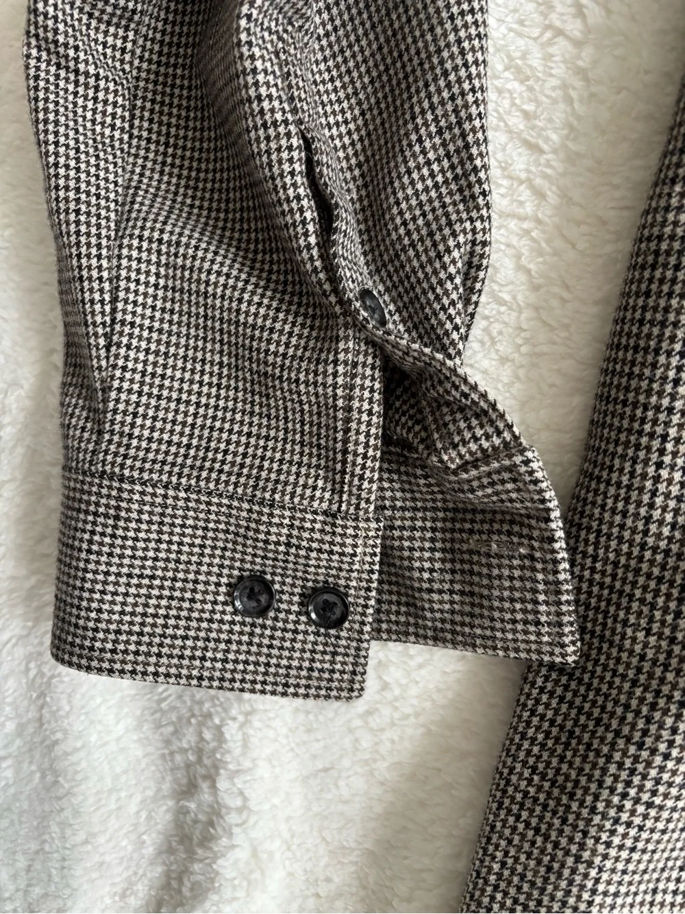 Crooks & Castles Wool Blend Overshirt Shirt Jacket Houndstooth 2XL